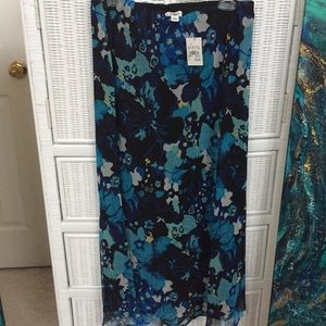 Cato Flower Print Maxi Skirt